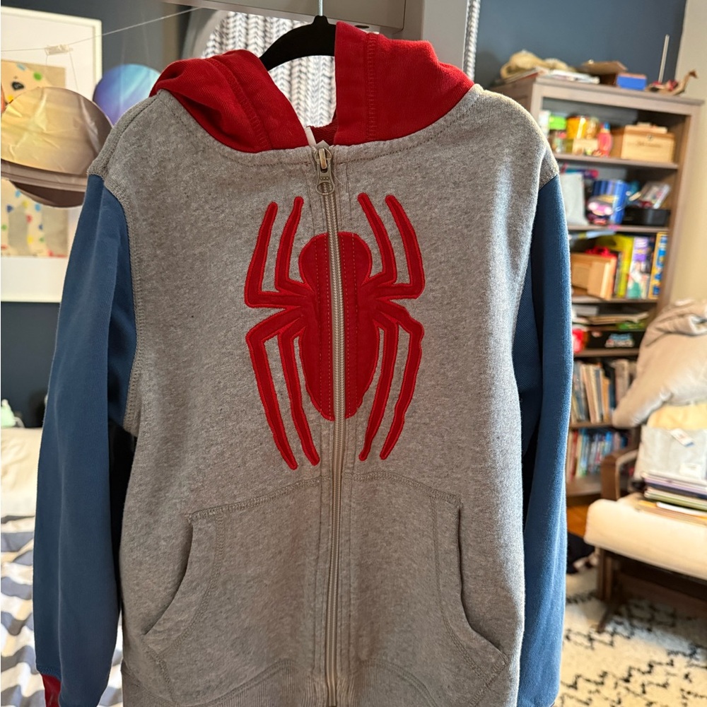 Hanna Andersson Spider-Man Character Hoodie - Red and Blue